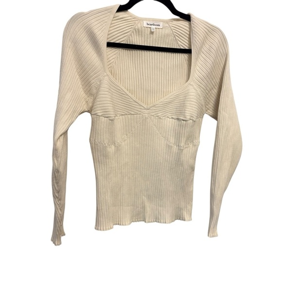 Heartloom Cream Ribbed Knit Top - Picture 2 of 4